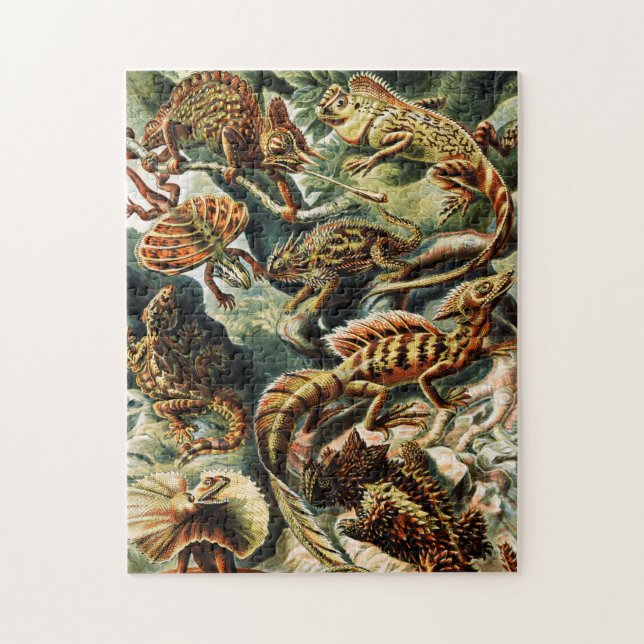 Puzzle Lacertilia Lizards par Ernst Haeckel (Vertical)