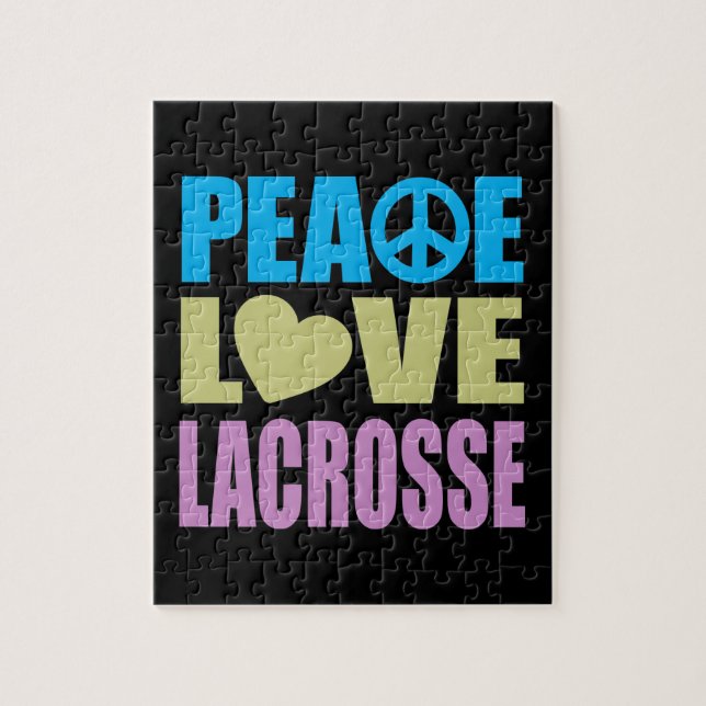 Puzzle Lacrosse d'amour de paix (Vertical)