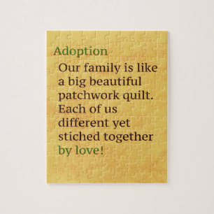 Puzzle L'adoption est un patchwork