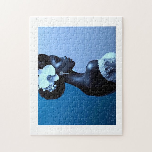 Puzzle Lady Blue Alicia C. Lacy (Vertical)