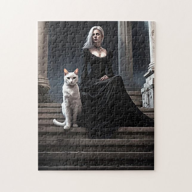 Puzzle Lady Dark (Vertical)