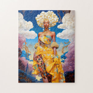 Puzzle Lady In Surreal World Art Africain Américain