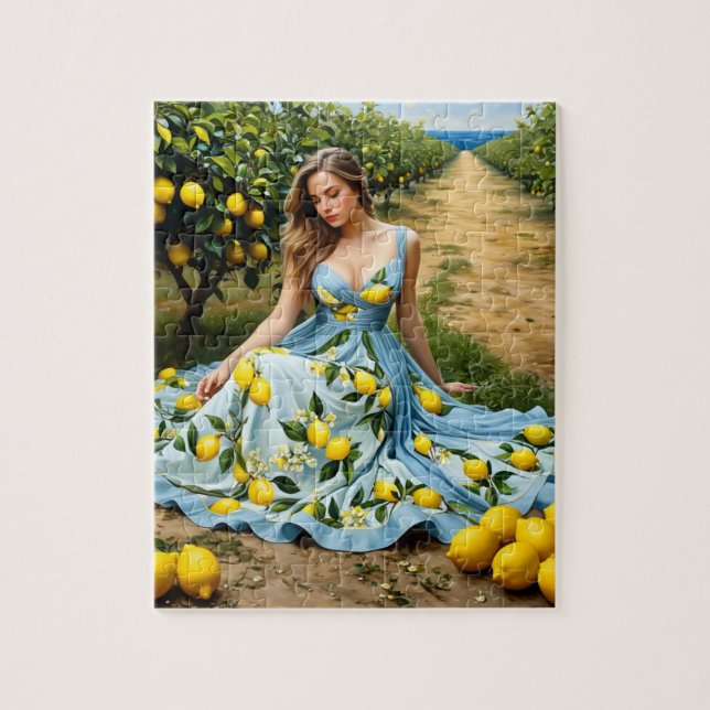Puzzle Lady Lemon Grove (Vertical)