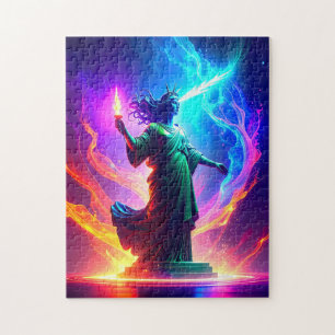 Puzzle Lady Liberty Rétablissant les Libertés de Notre Na