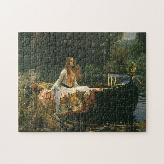Puzzle Lady Shalott On Boat par John William Waterhouse (Horizontal)