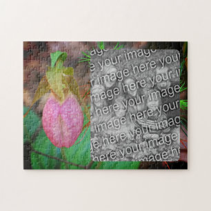 Puzzle Lady Slipper Orchid Frame Ajouter Votre Photo