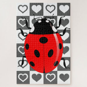 Puzzle Ladybug & Coeurs