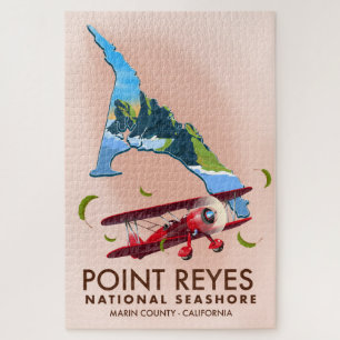 Puzzle l'affiche de voyage de point reyes national seasho