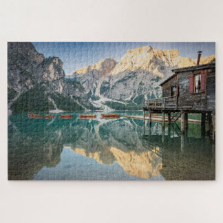 Puzzle Lago di Braies dans les Dolomites en Italie