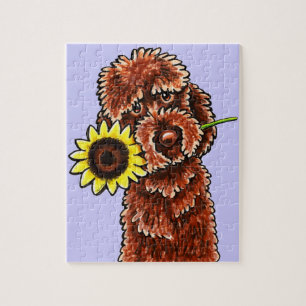 Puzzle -Laisse ensoleillée Art™ de Labradoodle de