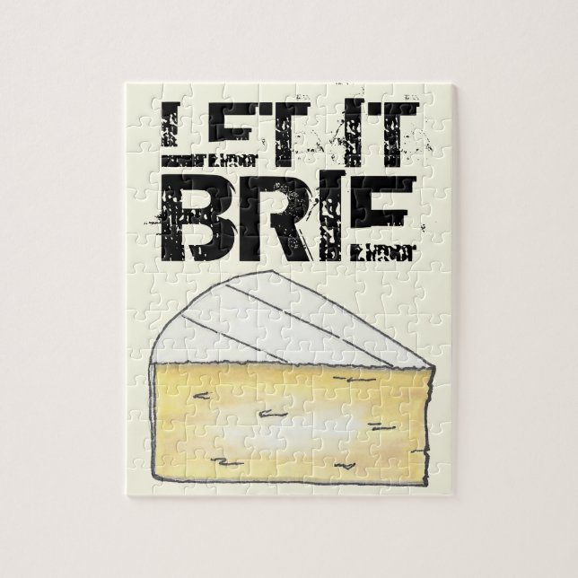 Puzzle Laisser Brie (Be) Creamy Fromage Français Foodie (Vertical)