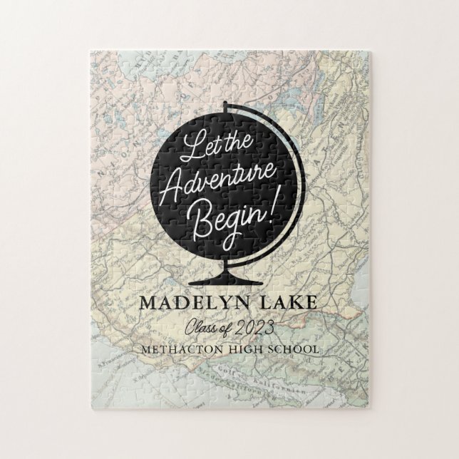 Puzzle Laisser l'aventure commencer la Graduation Livre d (Vertical)