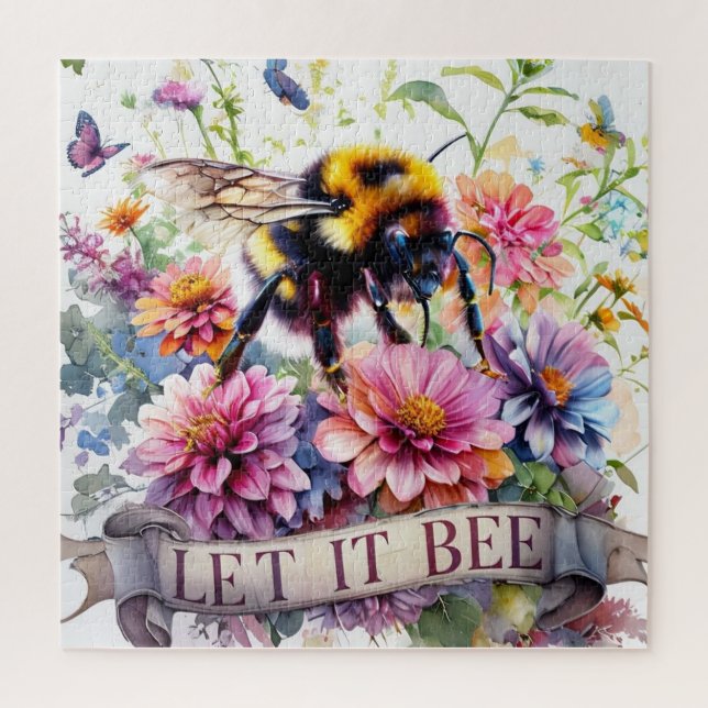 Puzzle Laissez-le faire – Aquarelle Fleur de printemps ab (Vertical)