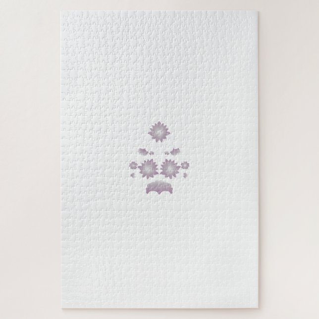 Puzzle Lait blanc classique Rose décoratif (Vertical)