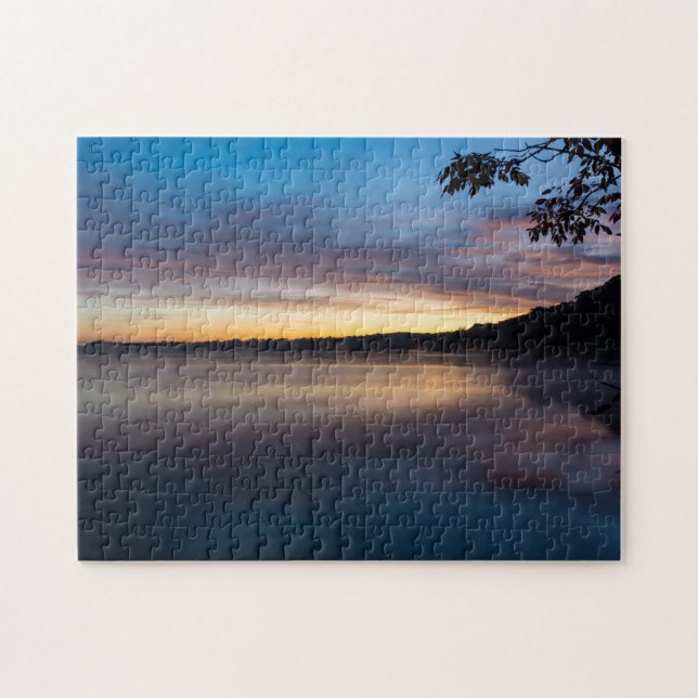 Puzzle Lake Springfield Autumn Sunrise (Horizontal)