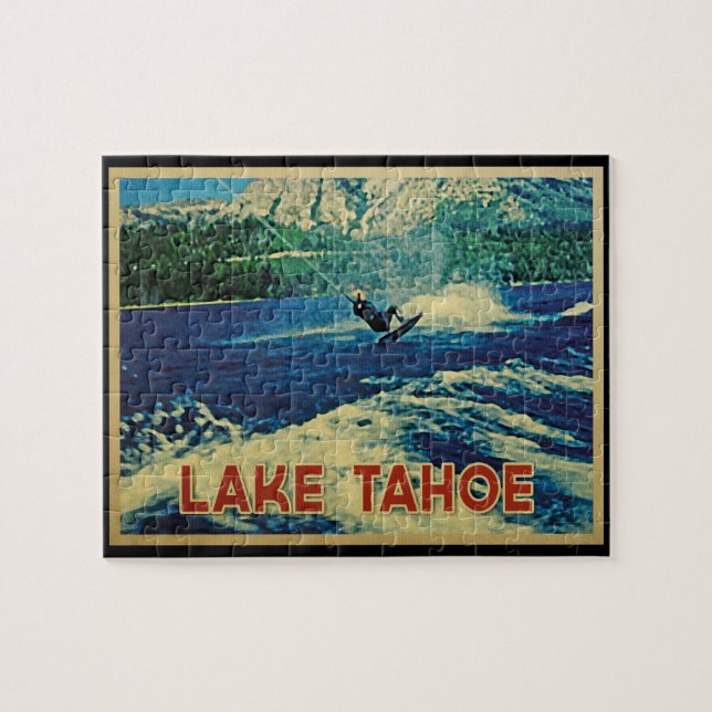 Puzzle Lake Tahoe Water Skier (Horizontal)