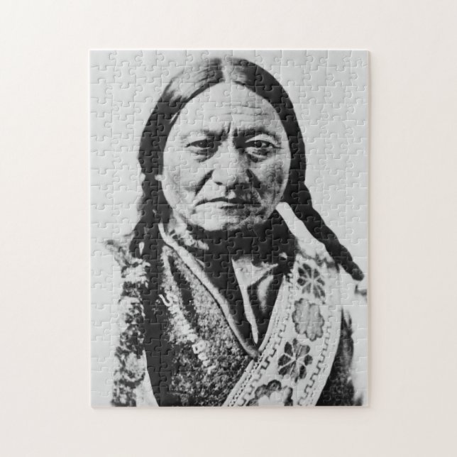Puzzle Lakota Chef Abandon : assis Bull Fort Buford (Vertical)