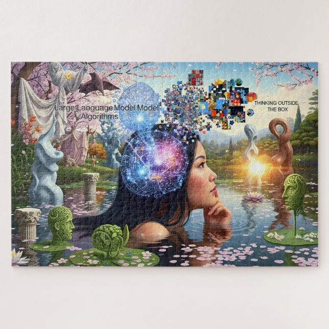 Puzzle "L'algorithme des rêves" - Un portrait numérique (Horizontal)