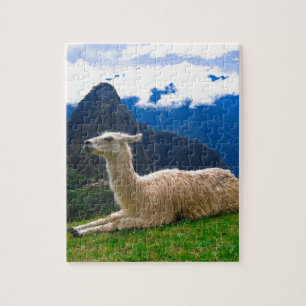Puzzle Lama dans Machu Picchu