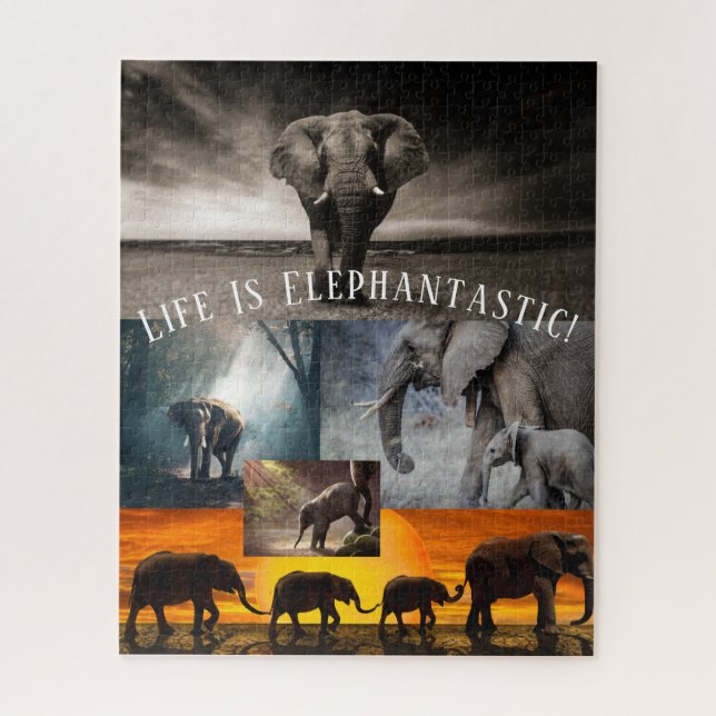 Puzzle L'Amant des éléphants fantastique (Vertical)