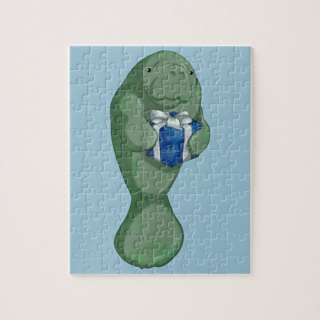 Puzzle Lamantin de Noël (Vertical)