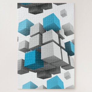 Puzzle l'amas flottant de cubes de SlipperyJoe varie en t