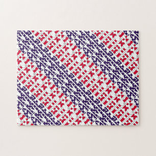 Puzzle L'Amérique aux étoiles et aux rayures