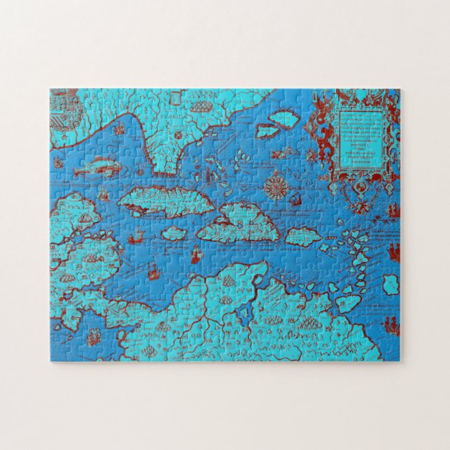 Puzzle L'Amérique Centrale ("Amérique Occidentalis ") (Horizontal)