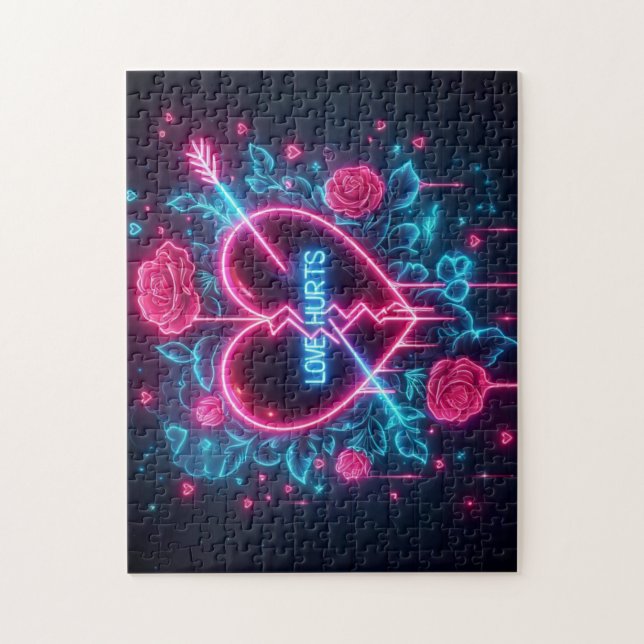 Puzzle L'amour de la Saint Valentin fait mal au coeur de  (Vertical)