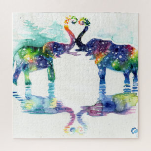 Puzzle L'amour des éléphants