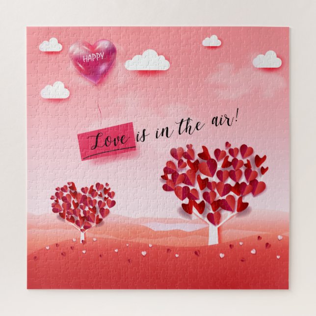 Puzzle "L'amour est dans l'air!" magnifique arbre d'amour (Vertical)