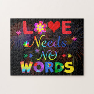 Puzzle L'amour n'a pas besoin de mots