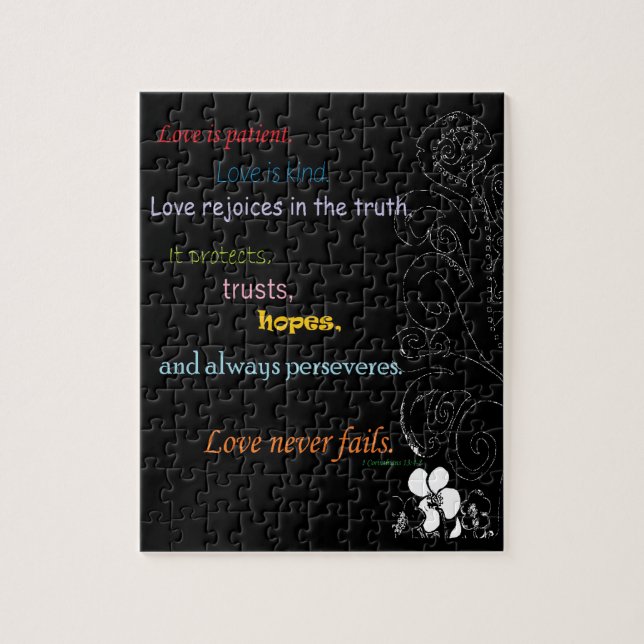 Puzzle L'amour n'échoue jamais (Vertical)