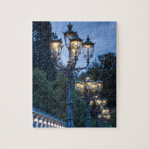Puzzle Lampadaires la nuit, Allemagne