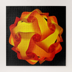 Puzzle Lampe à feu orange et rouge