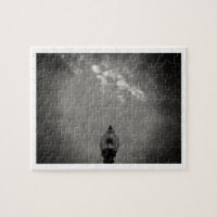Lampe artistique noir et blanc nuages lumineux dan