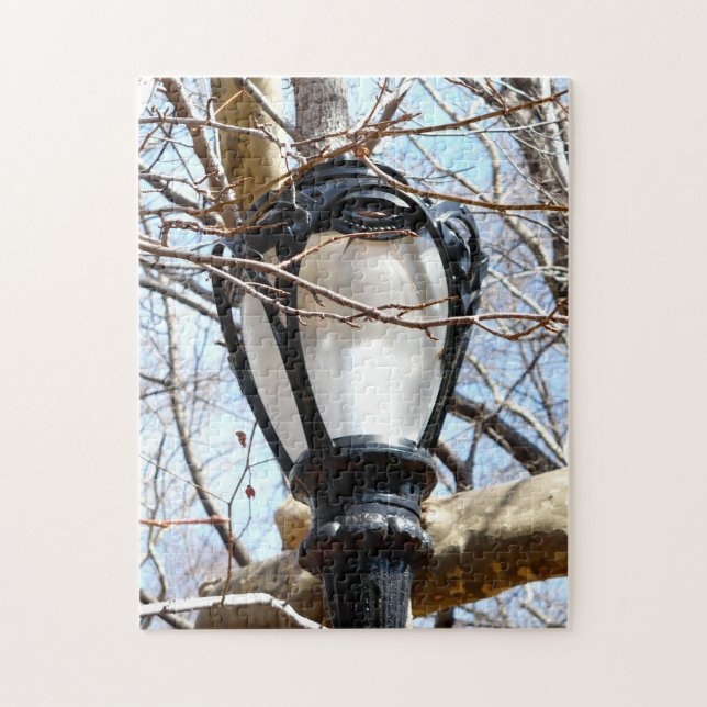 Puzzle Lampe Post New York Central Park (Vertical)