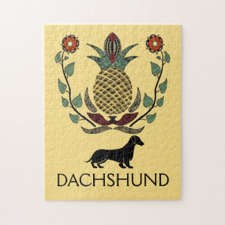 Puzzle L'ananas de bienvenue de Dachshund,