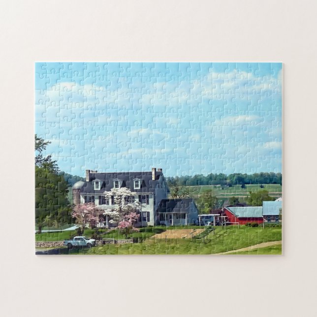 Puzzle Lancaster PA - Ferme Familiale Au Printemps (Horizontal)