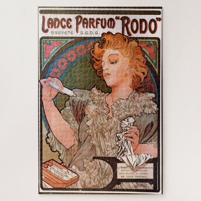 Puzzle Lance parfum Rodo par Alphonse Mucha (Vertical)