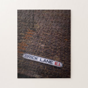 Puzzle Lane en briques - Panneau de la rue Londres - 11x1