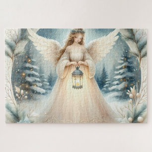 Puzzle L'ange céleste de l'hiver Lanterne de l'Espoir