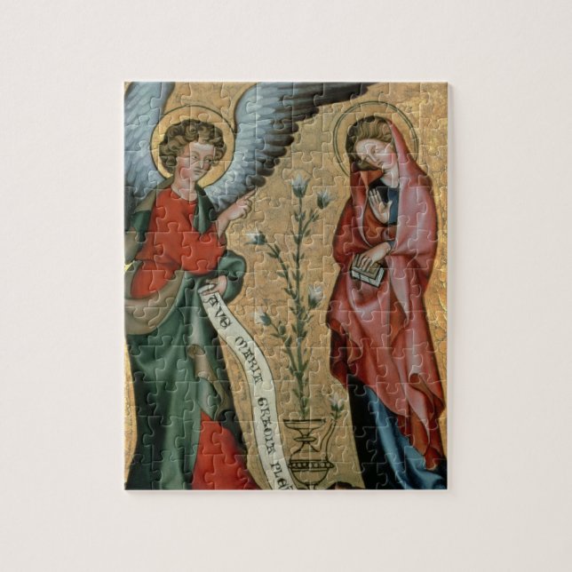 Puzzle L'annonce, c.1330 (huile sur le panneau) (Vertical)