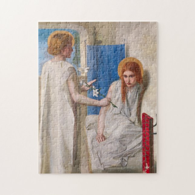 Puzzle L'Annonciation de Dante Gabriel Rossetti (Vertical)