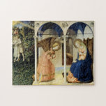 Puzzle L'Annonciation de Fra Angelico<br><div class="desc">Tableau de la Renaissance italienne L'Annonciation de Fra Angelico (Guido de Pietro) de 1430-32.</div>