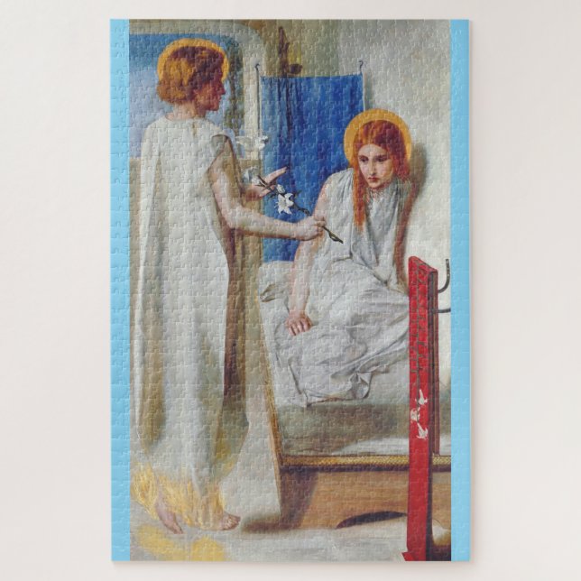 Puzzle L'Annonciation par Dante Gabriel Rossetti (Vertical)