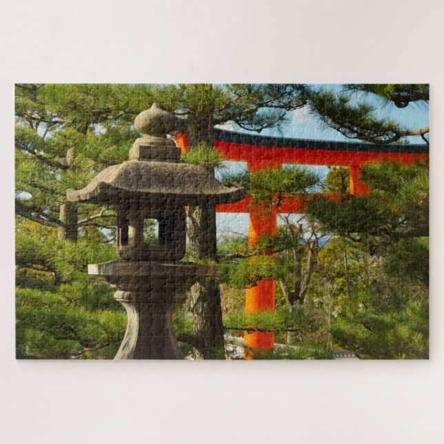 Puzzle Lantern en pierre et porte Torii (Horizontal)