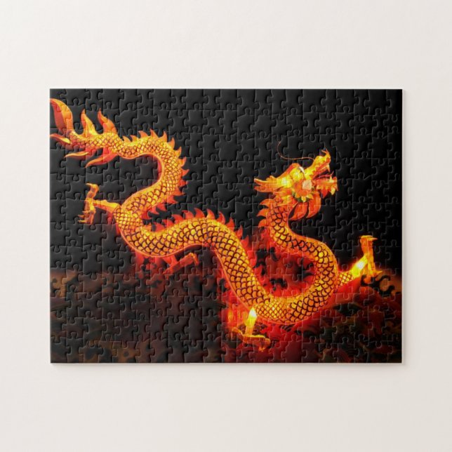 Puzzle Lanterne chinoise de dragon (Horizontal)