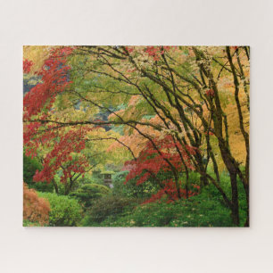 Puzzle Lanterne en automne au jardin japonais de Portland