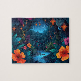 Puzzle Lanternes Magiques de Jungle Nocturne